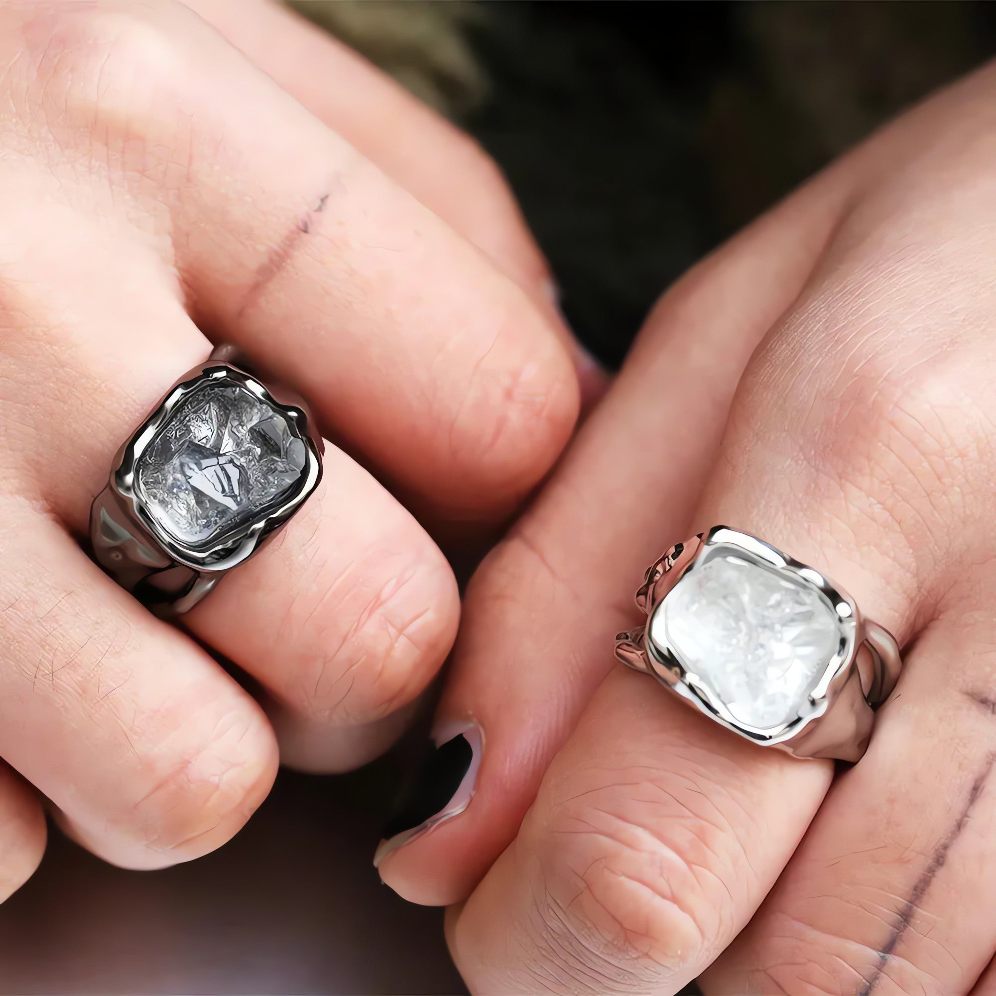 Cyberpunk Crystal Ring