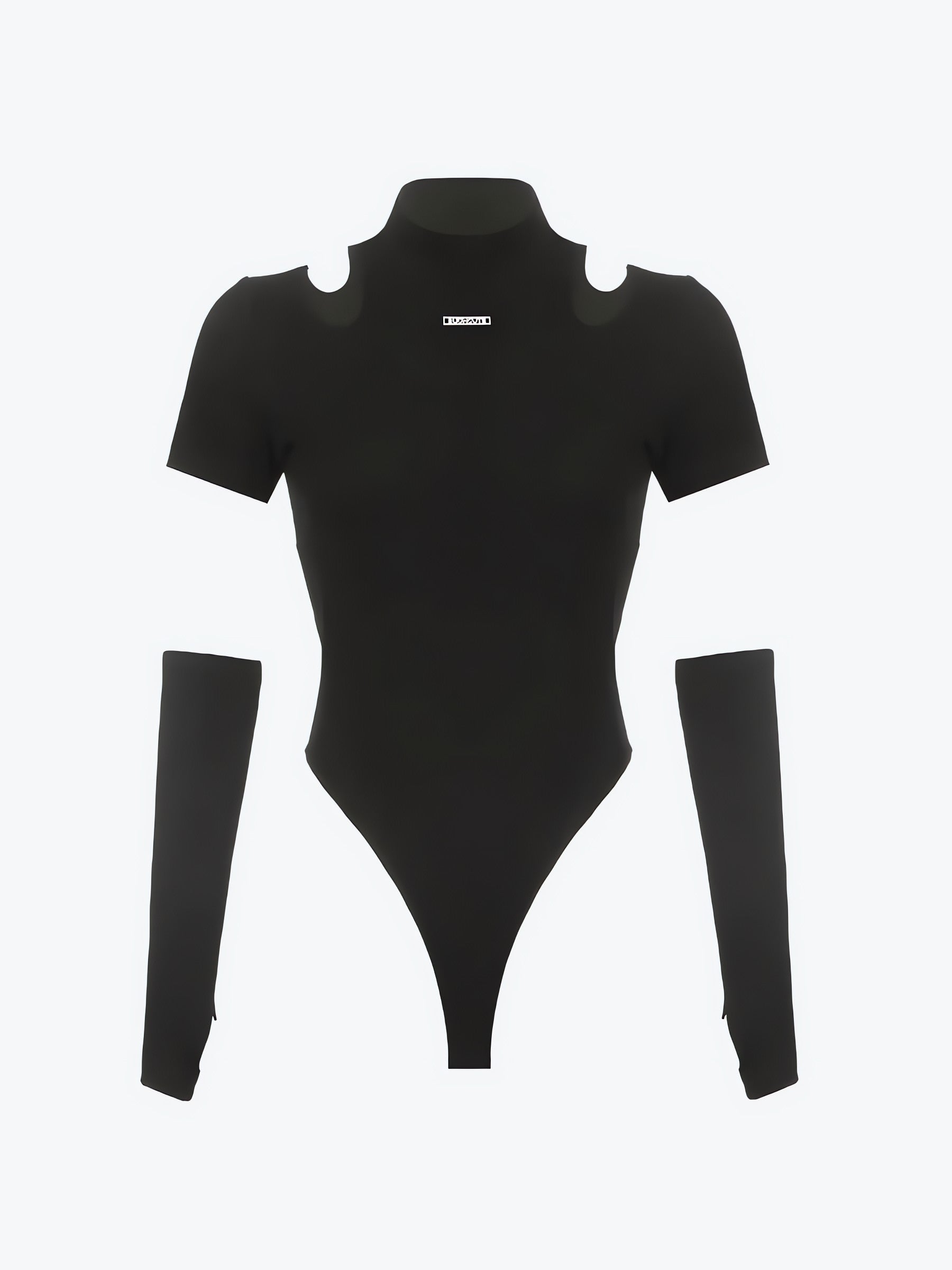Cyberpunk Cut Out Corduroy Bodysuit - KAYSMAR