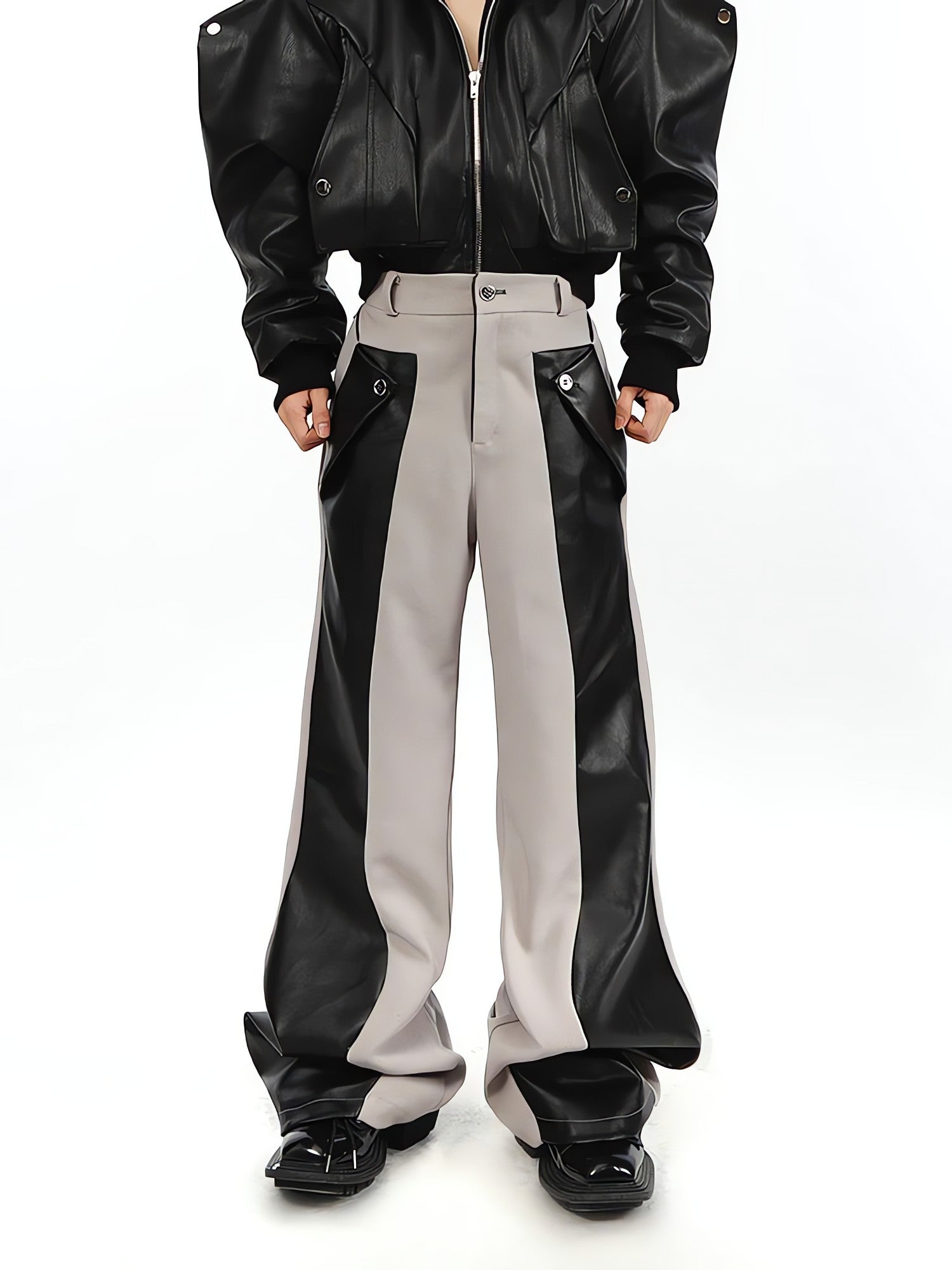 Cyberpunk Faux Leather Pants
