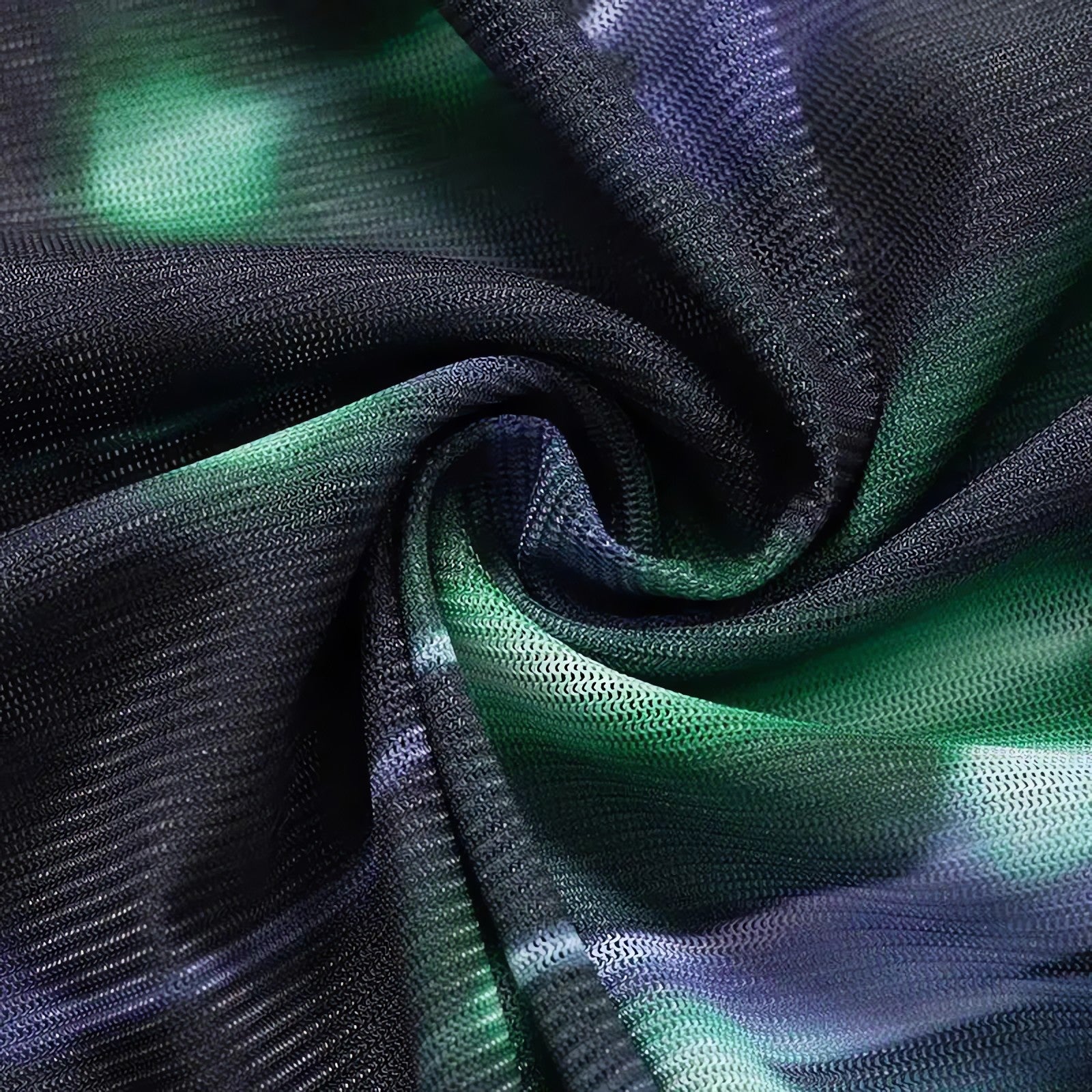 Cyberpunk Green Lights Mesh Top - KAYSMAR