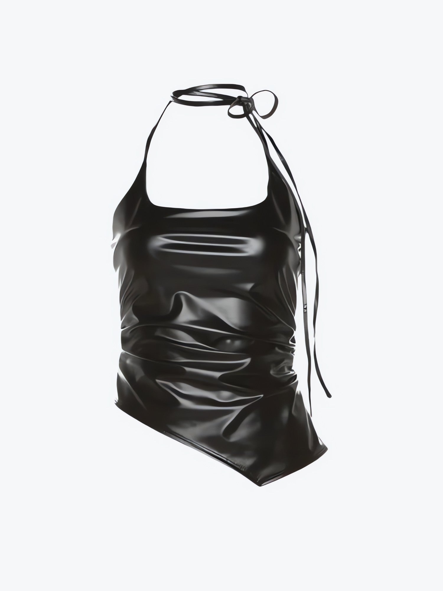 Cyberpunk Halter Neck Tie Top