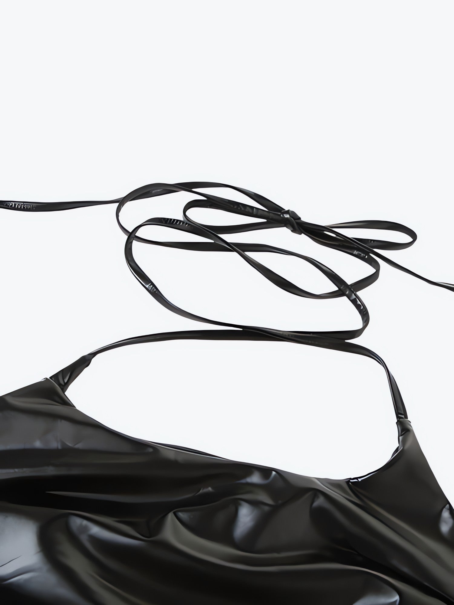 Cyberpunk Halter Neck Tie Top