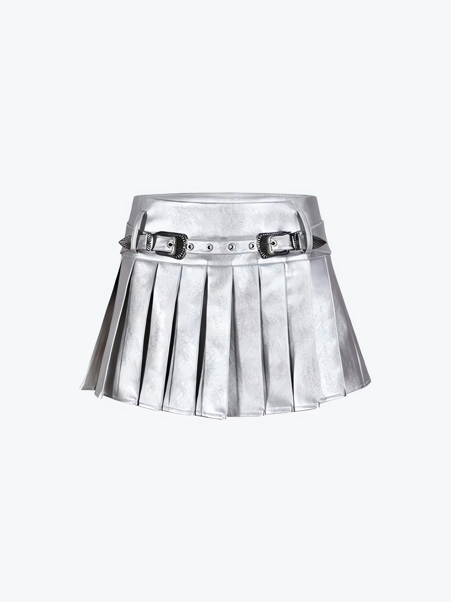 Cyberpunk Metallic Mini Skirt - KAYSMAR
