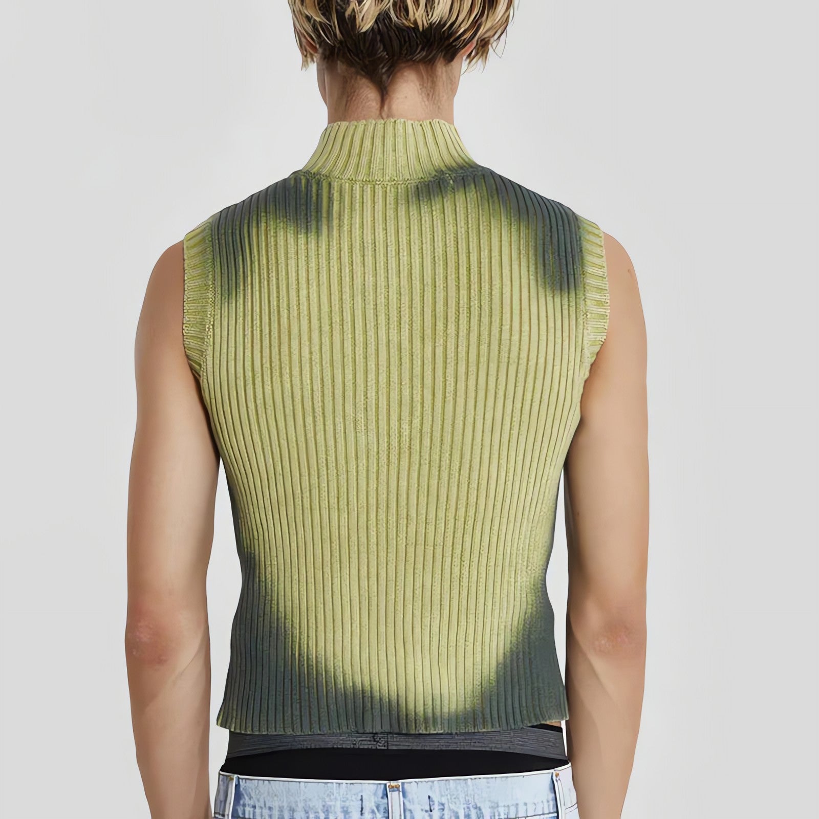 Cyberpunk Zip-Up Cardigan Vest - KAYSMAR