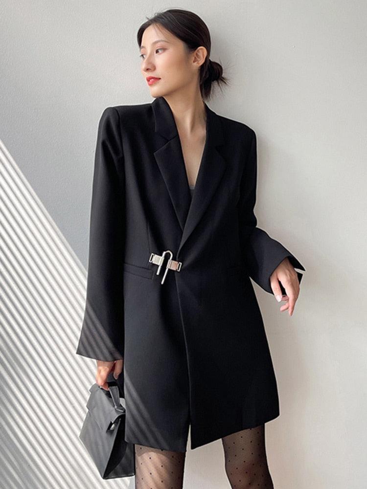 Dark Academia Buckle Up Blazer - KAYSMAR
