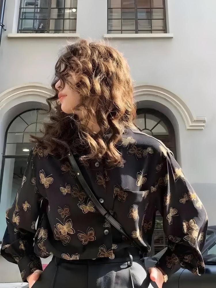 Dark Academia Butterfly Shirt - KAYSMAR