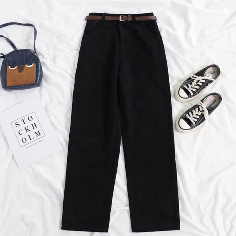 Dark Academia Corduroy Pants - KAYSMAR