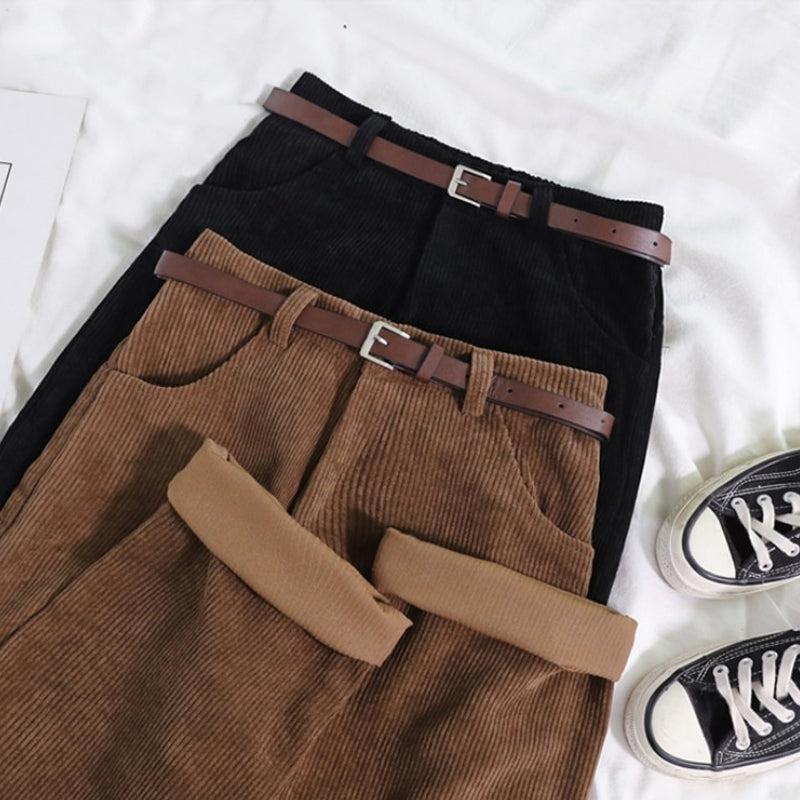 Dark Academia Corduroy Pants - KAYSMAR