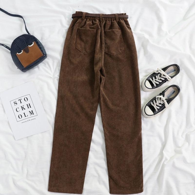 Dark Academia Corduroy Pants - KAYSMAR