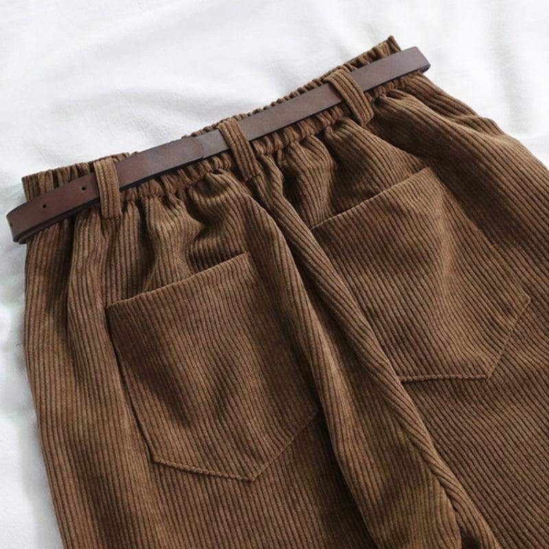 Dark Academia Corduroy Pants - KAYSMAR