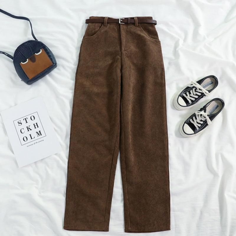 Dark Academia Corduroy Pants - KAYSMAR