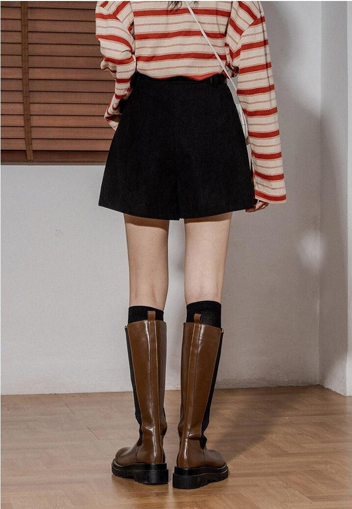 Dark Academia Corduroy Shorts - KAYSMAR