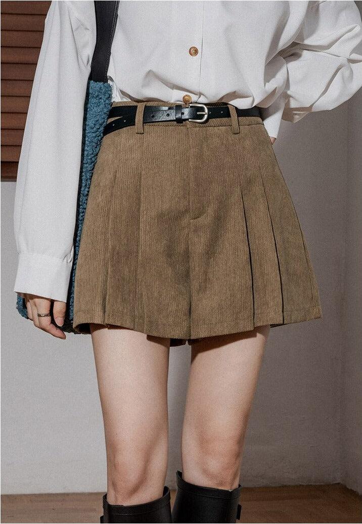 Dark Academia Corduroy Shorts - KAYSMAR