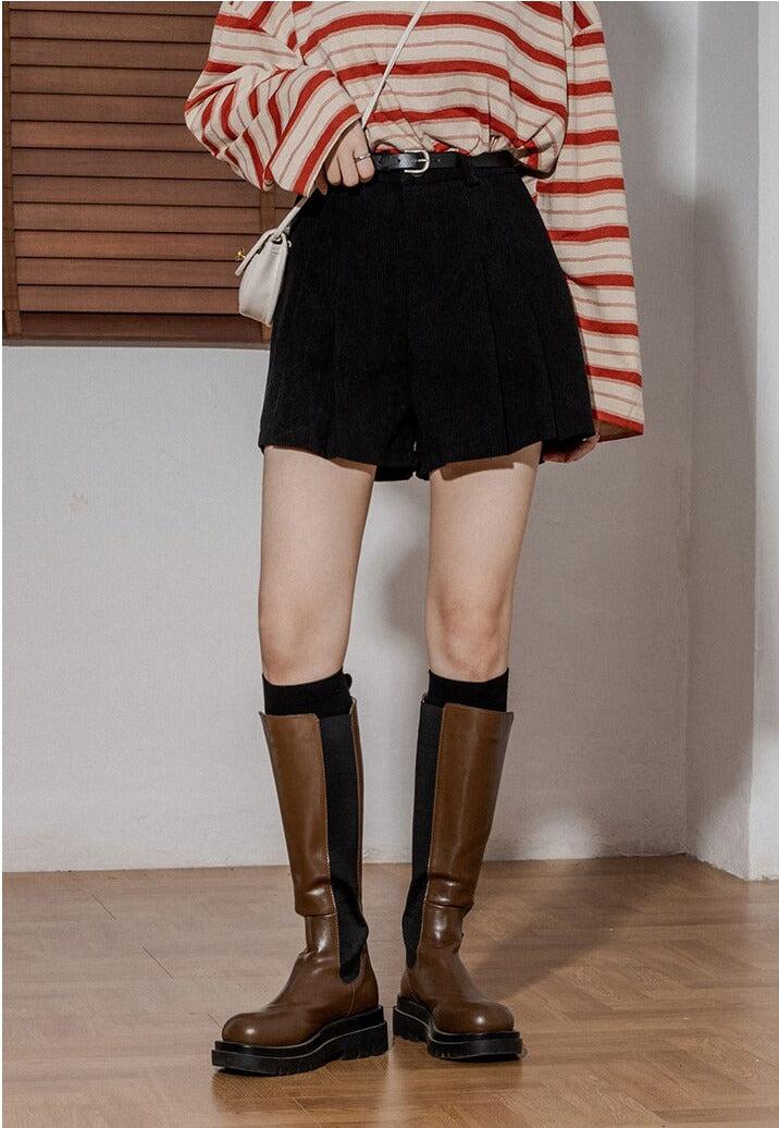 Dark Academia Corduroy Shorts - KAYSMAR