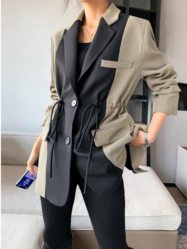 Dark Academia Double Color Blazer - KAYSMAR