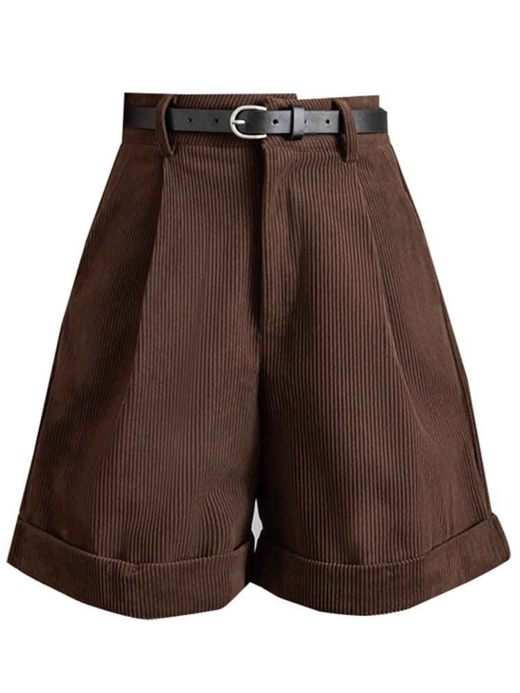 Dark Academia High Waist Shorts - KAYSMAR