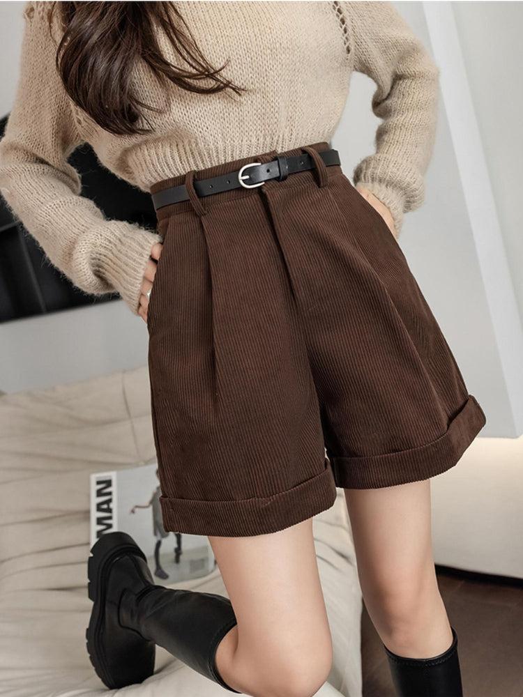 Dark Academia High Waist Shorts - KAYSMAR