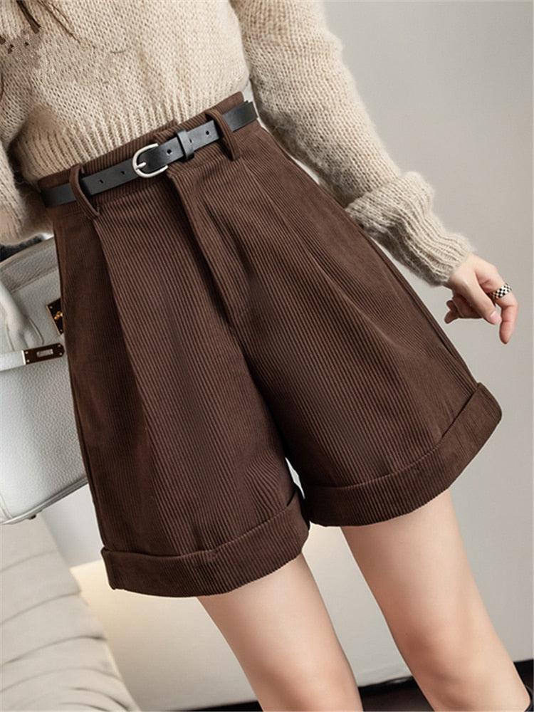 Dark Academia High Waist Shorts - KAYSMAR