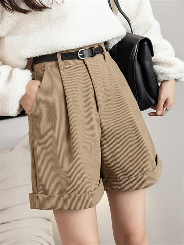 Dark Academia High Waist Shorts - KAYSMAR