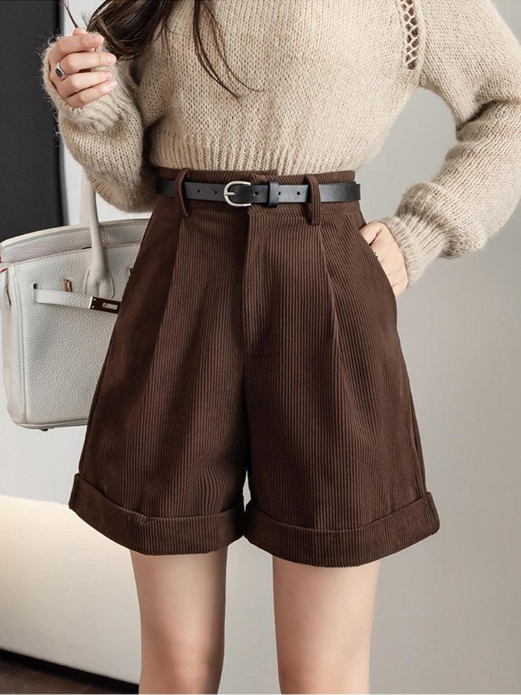 Dark Academia High Waist Shorts - KAYSMAR