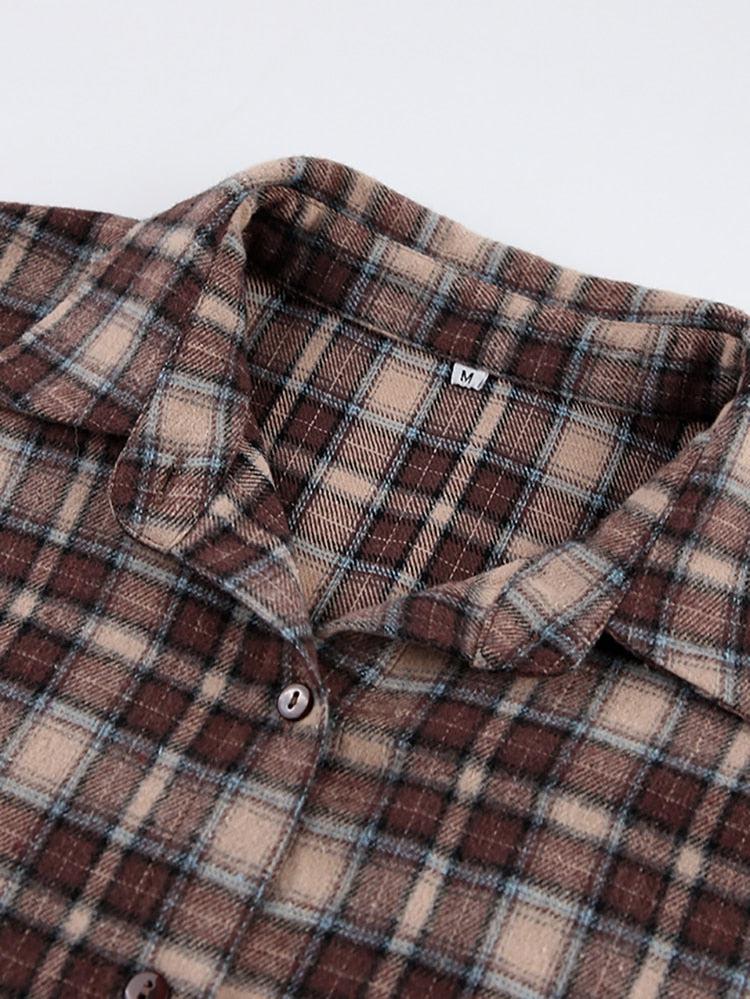 Dark Academia Plaid Shirt - KAYSMAR