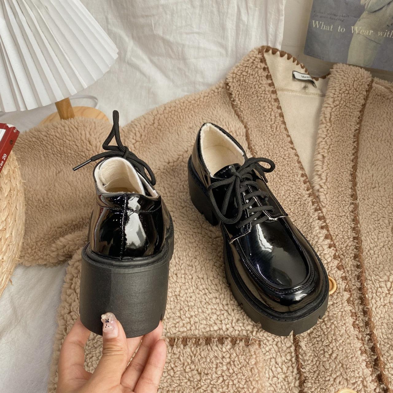 Dark Academia Platform Shoes - KAYSMAR