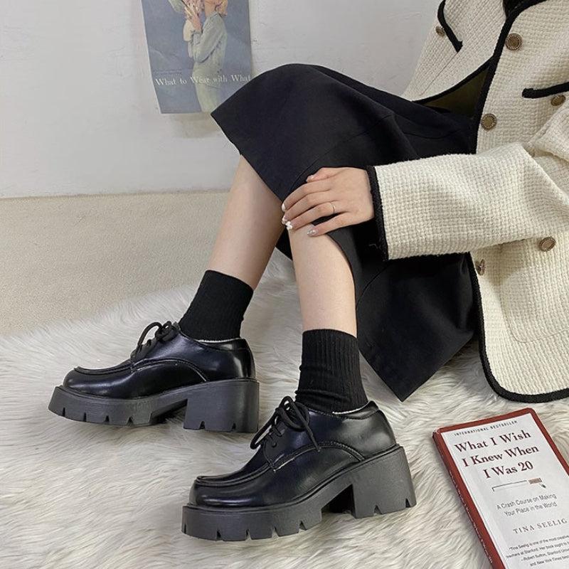 Dark Academia Platform Shoes - KAYSMAR