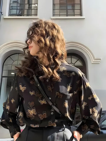 Dark Academia Butterfly Shirt - KAYSMAR