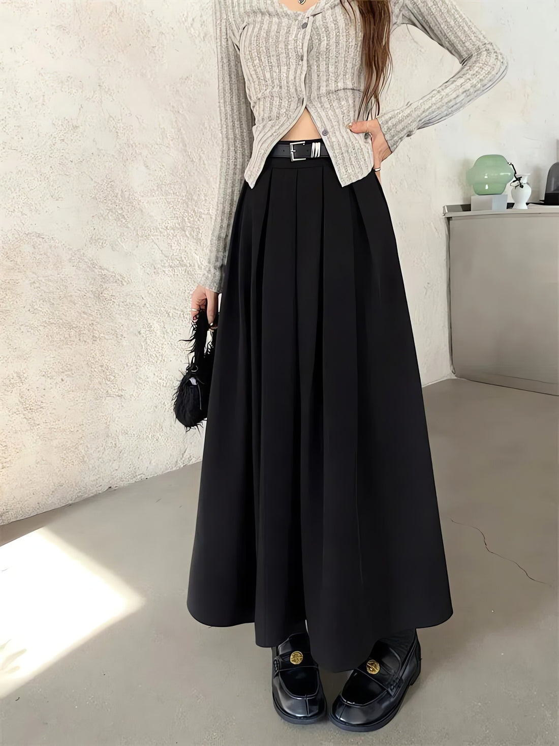 Dark Academia Midi Skirt - KAYSMAR