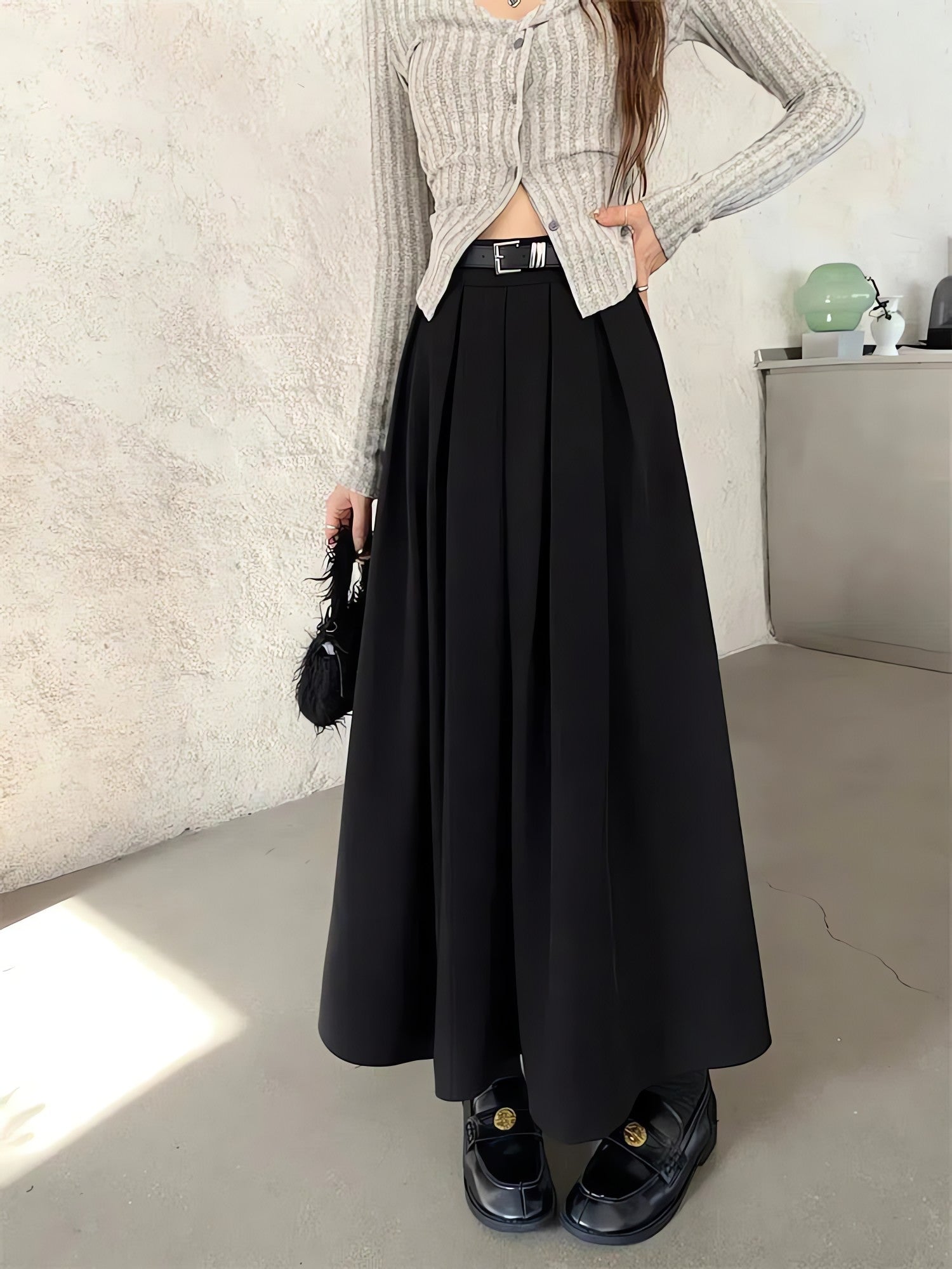 Dark Academia Midi Skirt - KAYSMAR