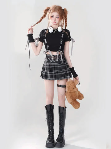 Dark Coquette Crop Top - KAYSMAR