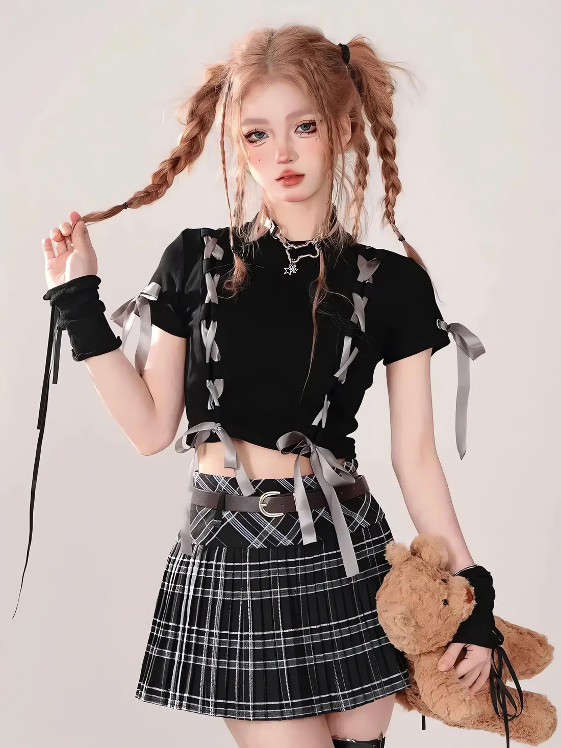 Dark Coquette Crop Top - KAYSMAR