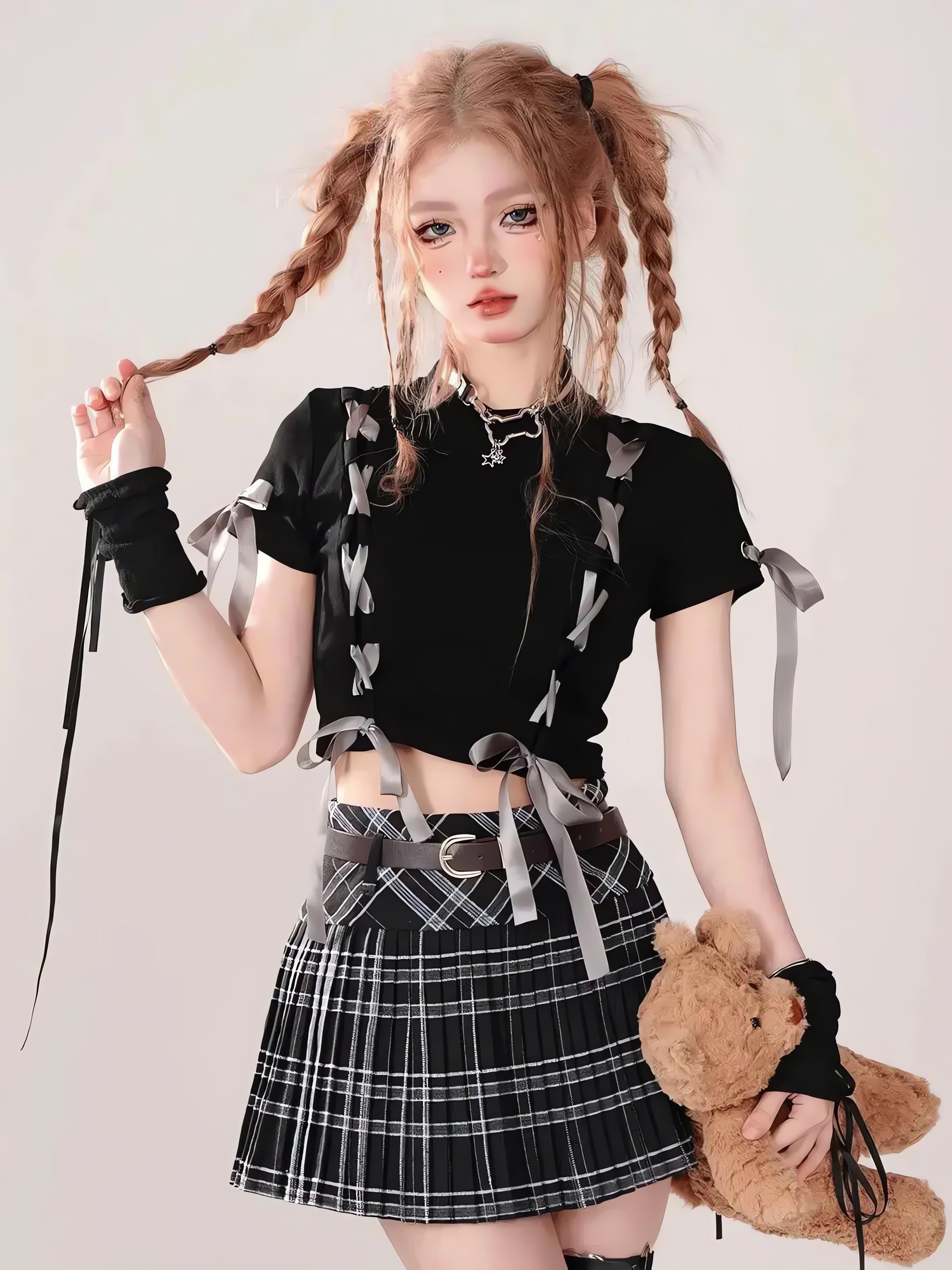 Dark Coquette Crop Top - KAYSMAR