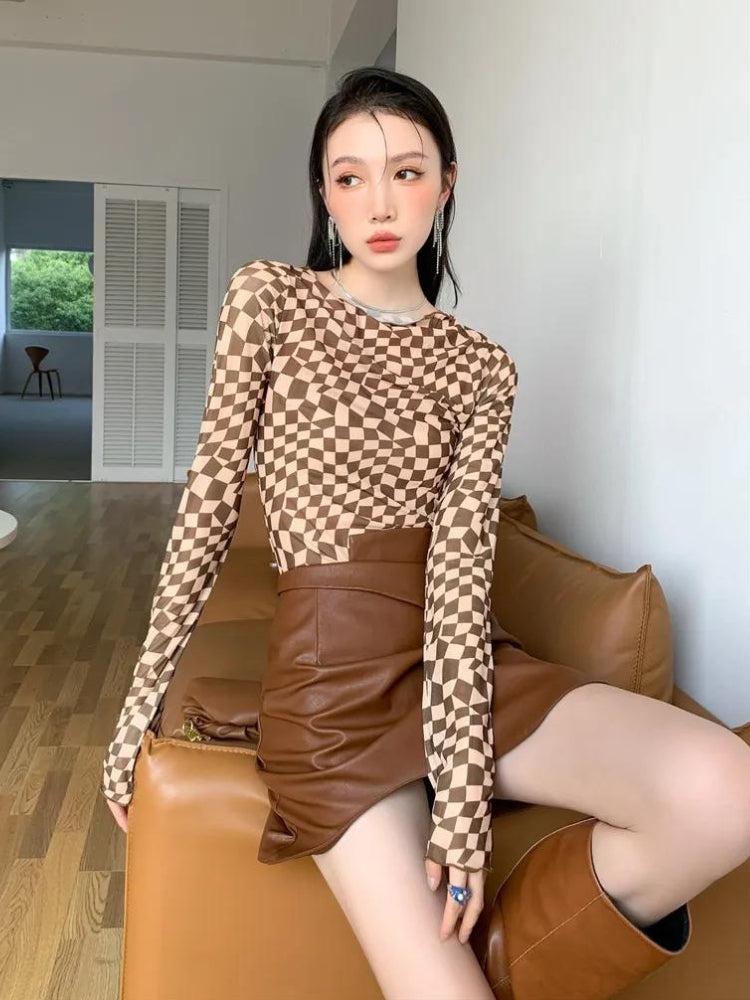 Deformed Checked Top - KAYSMAR
