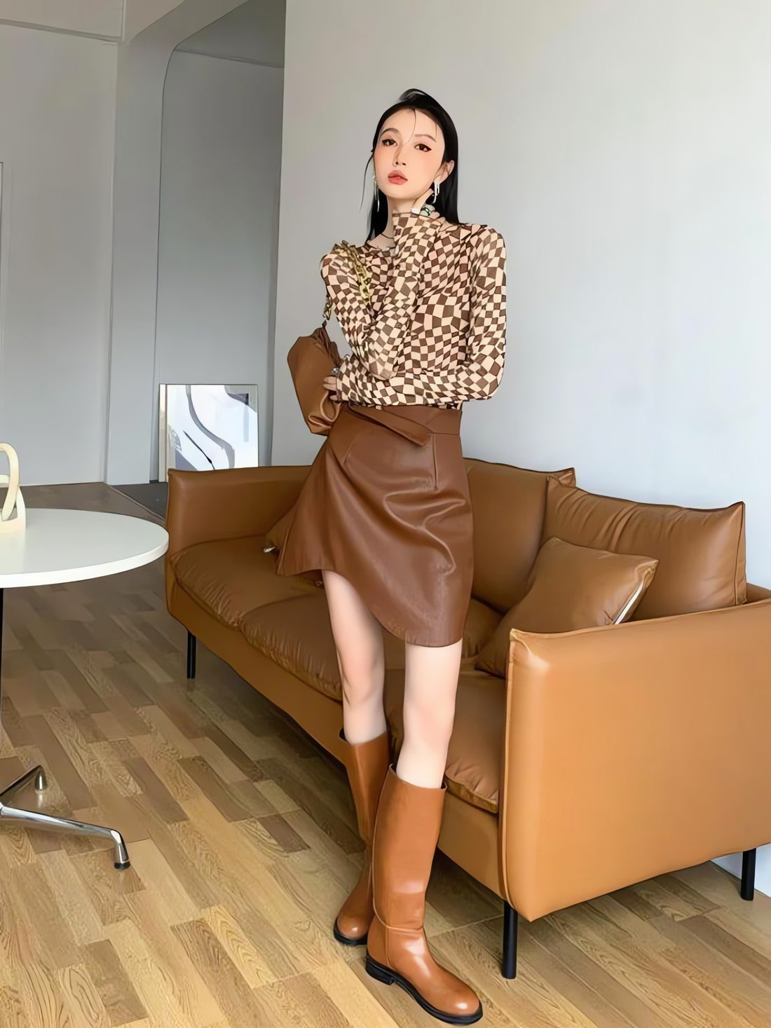 Deformed Checked Top - KAYSMAR