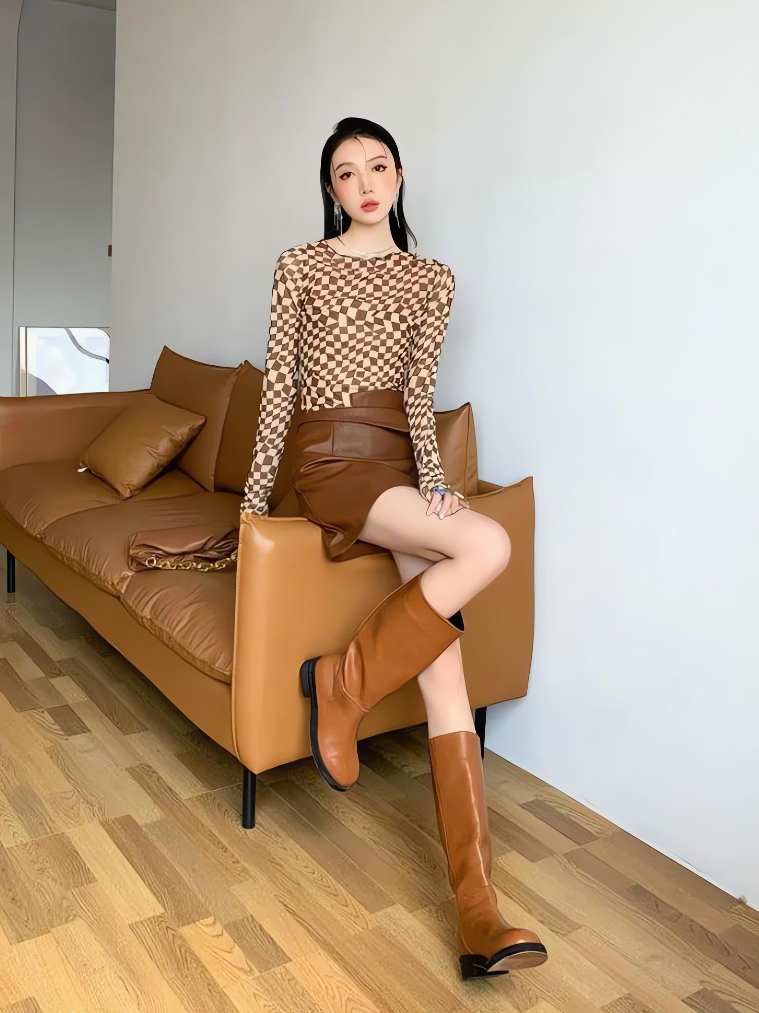 Deformed Checked Top - KAYSMAR