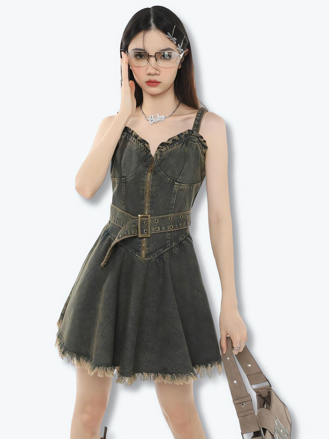 Denim Mini Dress - KAYSMAR