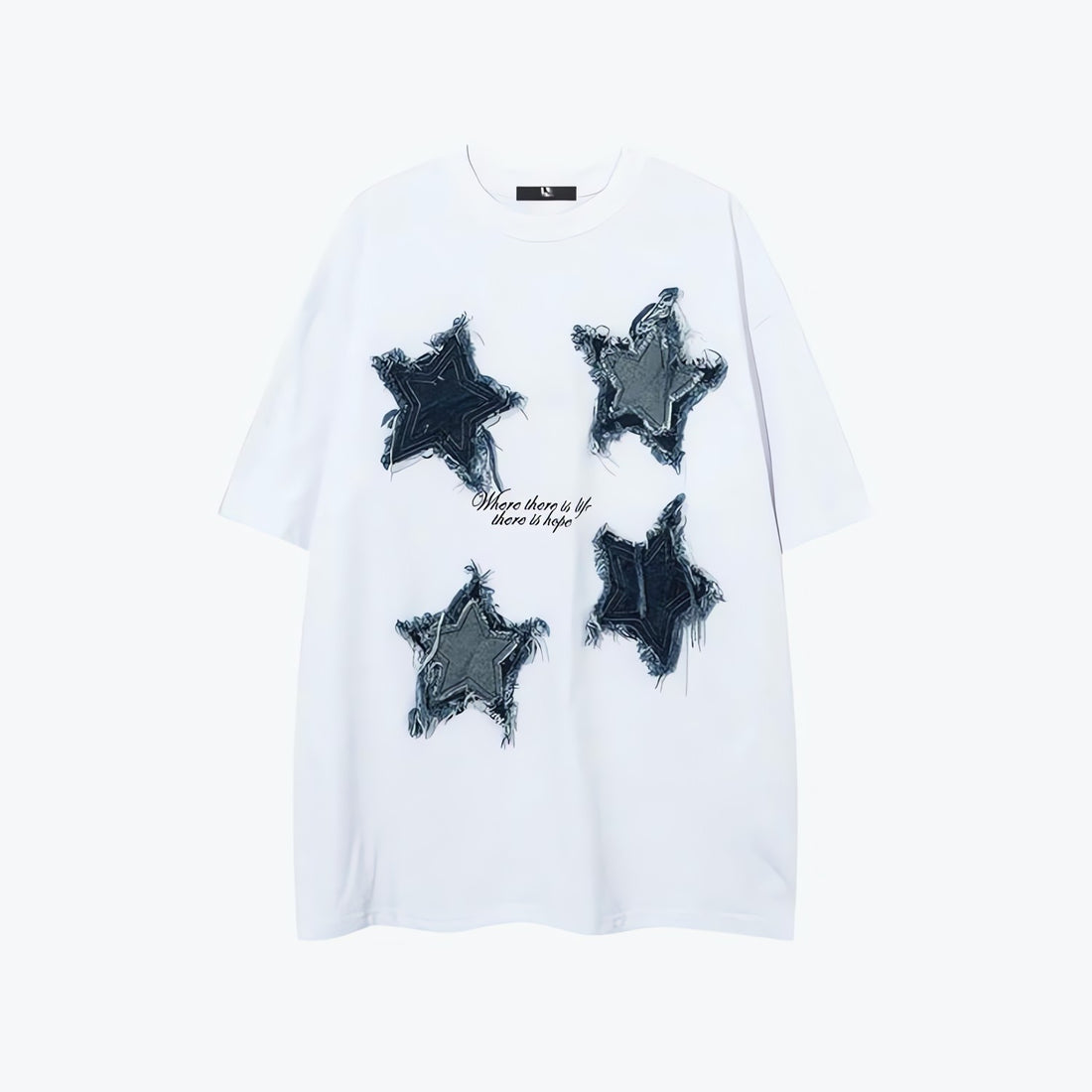 Denim Star Patchwork Tee - KAYSMAR