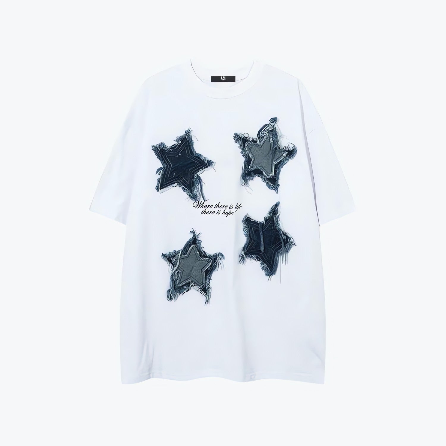 Denim Star Patchwork Tee - KAYSMAR