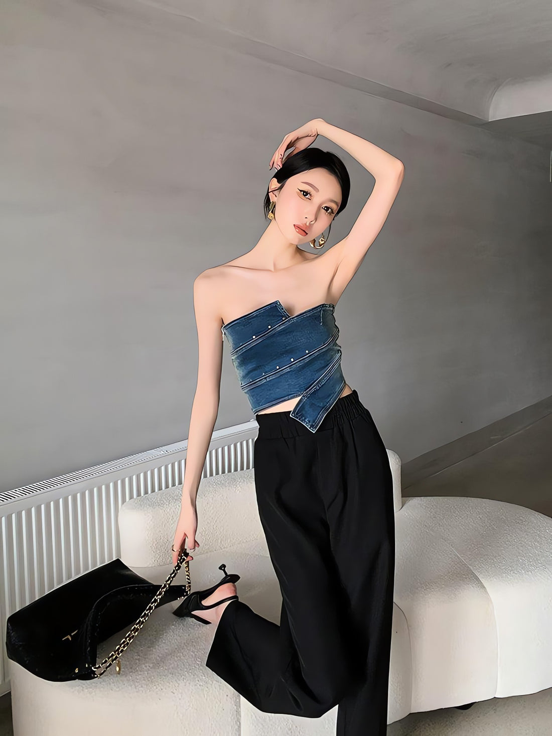 Denim Tube Top - KAYSMAR