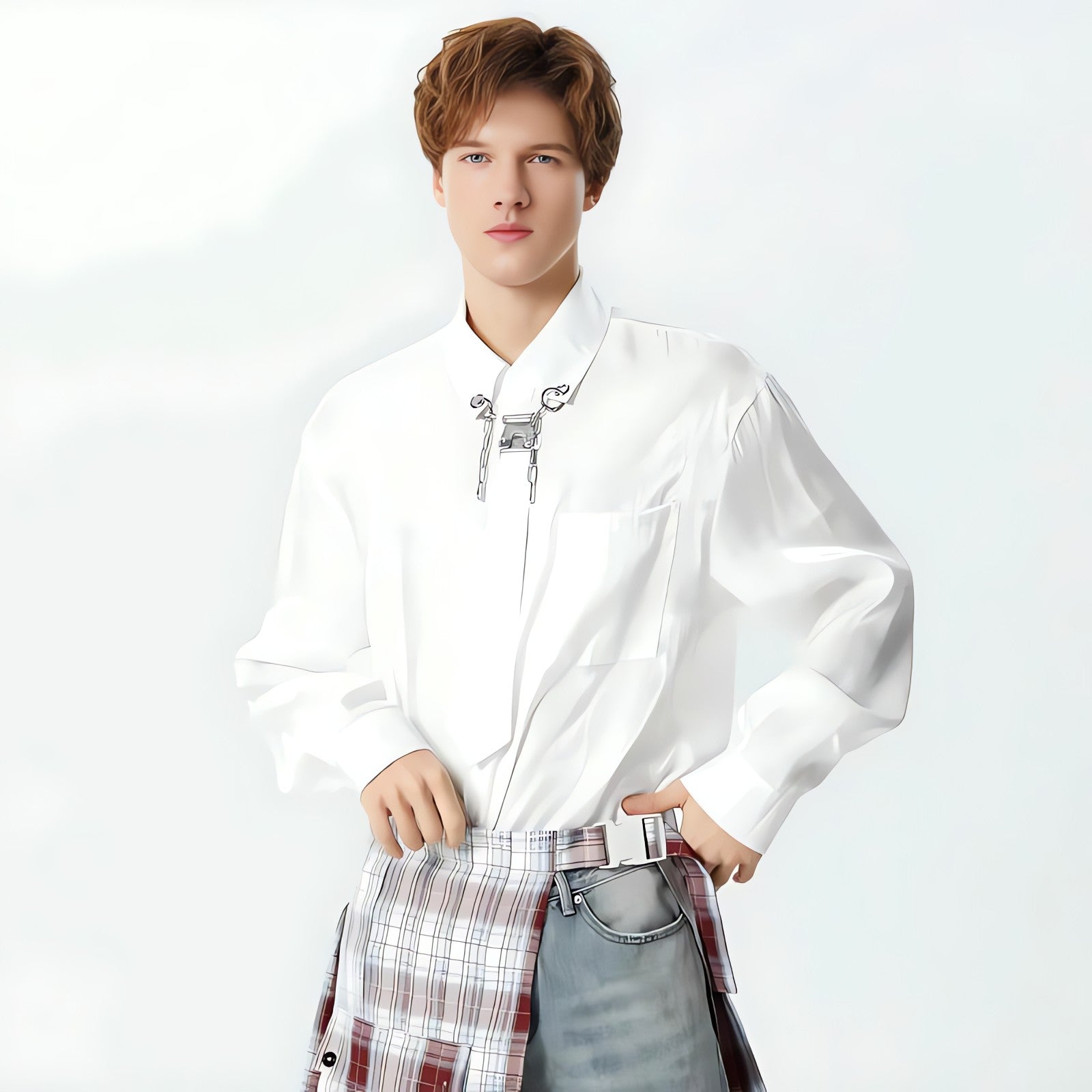 Detachable Tie Shirt - KAYSMAR