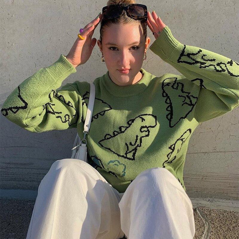 Dinosaur Knitted Sweater - KAYSMAR