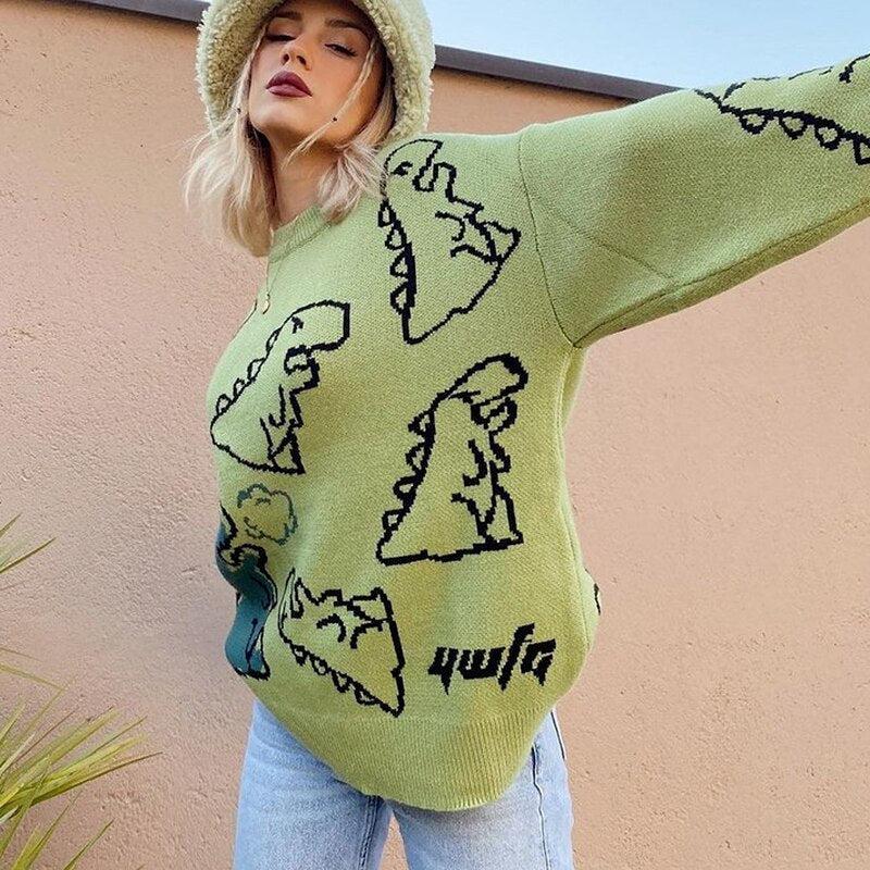 Dinosaur Knitted Sweater - KAYSMAR
