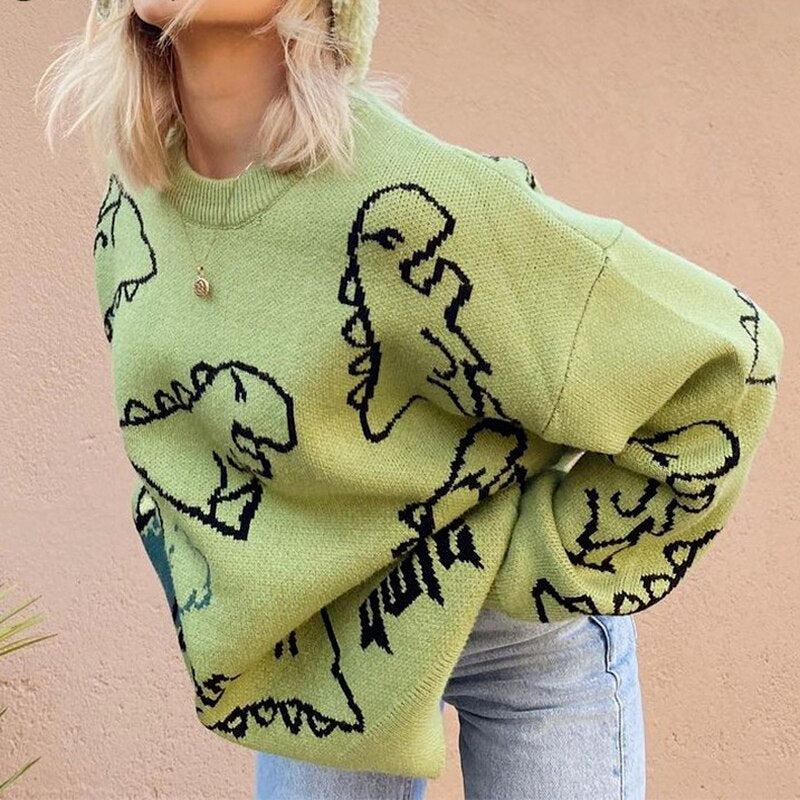 Dinosaur Knitted Sweater - KAYSMAR