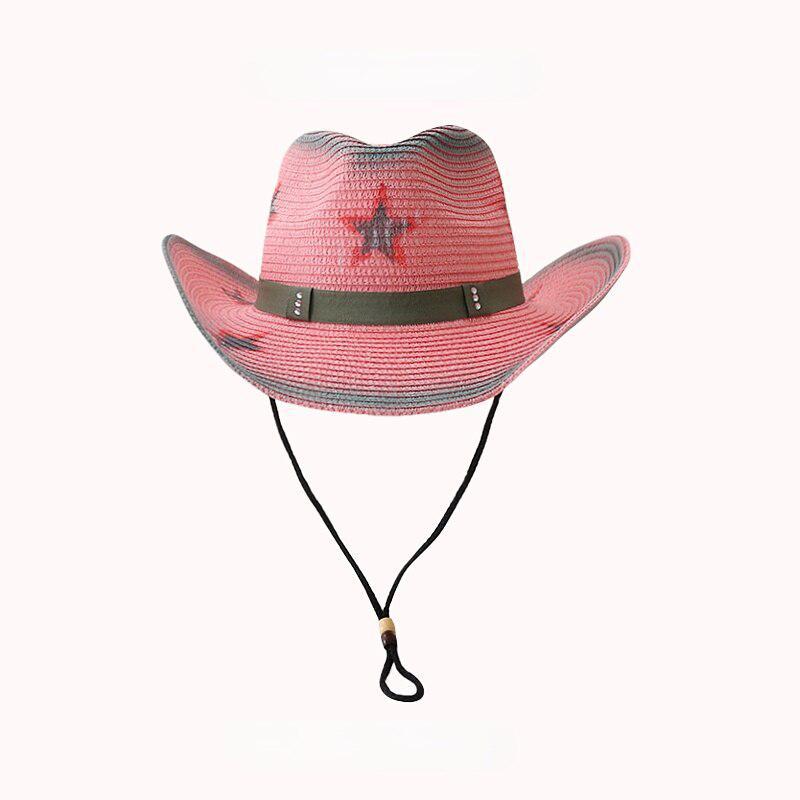 Disco Cowgirl Adjustable Star Printed Hat - KAYSMAR