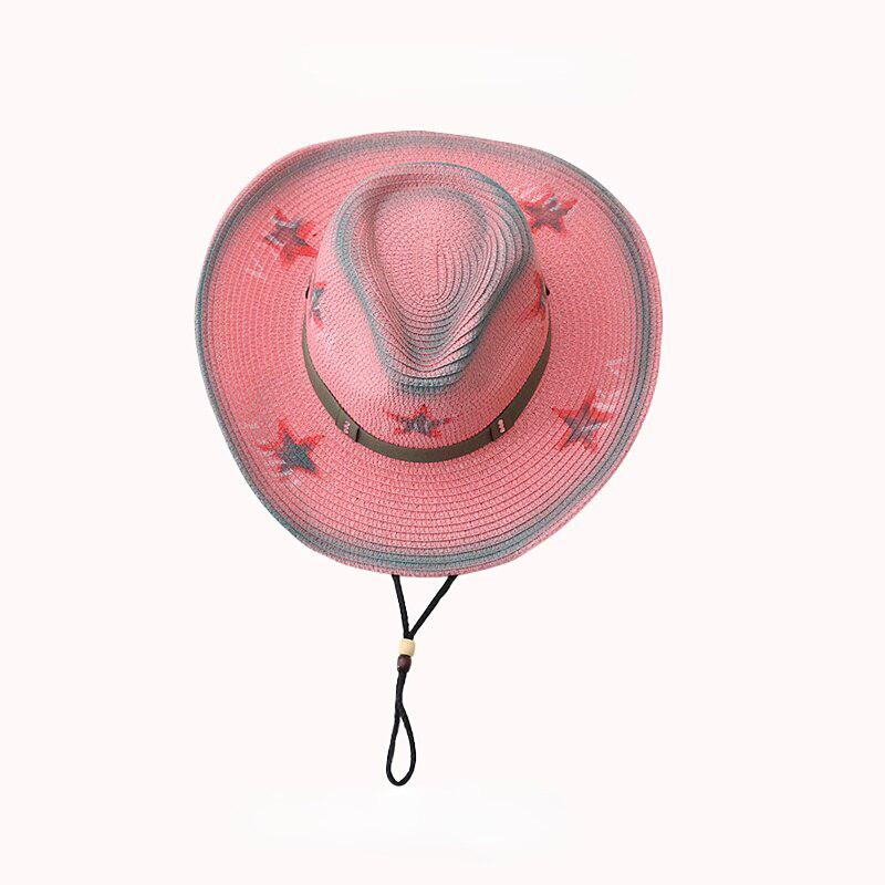 Disco Cowgirl Adjustable Star Printed Hat - KAYSMAR