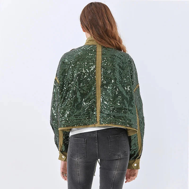 Disco Cowgirl Sequined Zip-Up Jacket - KAYSMAR