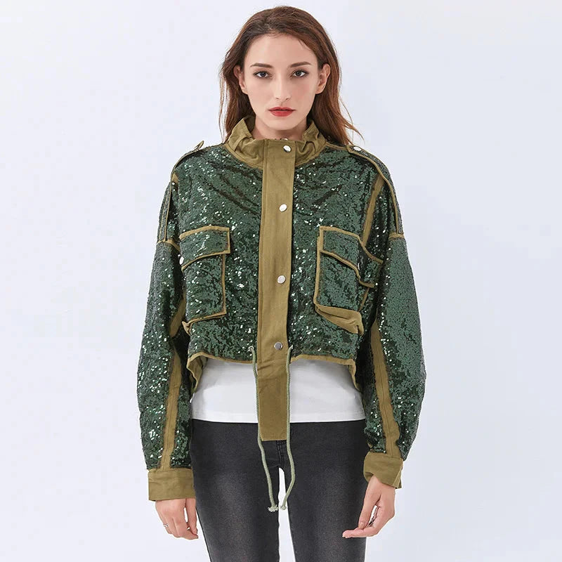 Disco Cowgirl Sequined Zip-Up Jacket - KAYSMAR