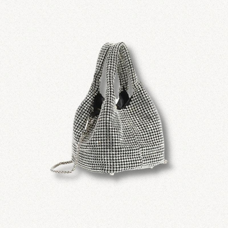 Disco Cowgirl Silver Rhinestone Handbag - KAYSMAR