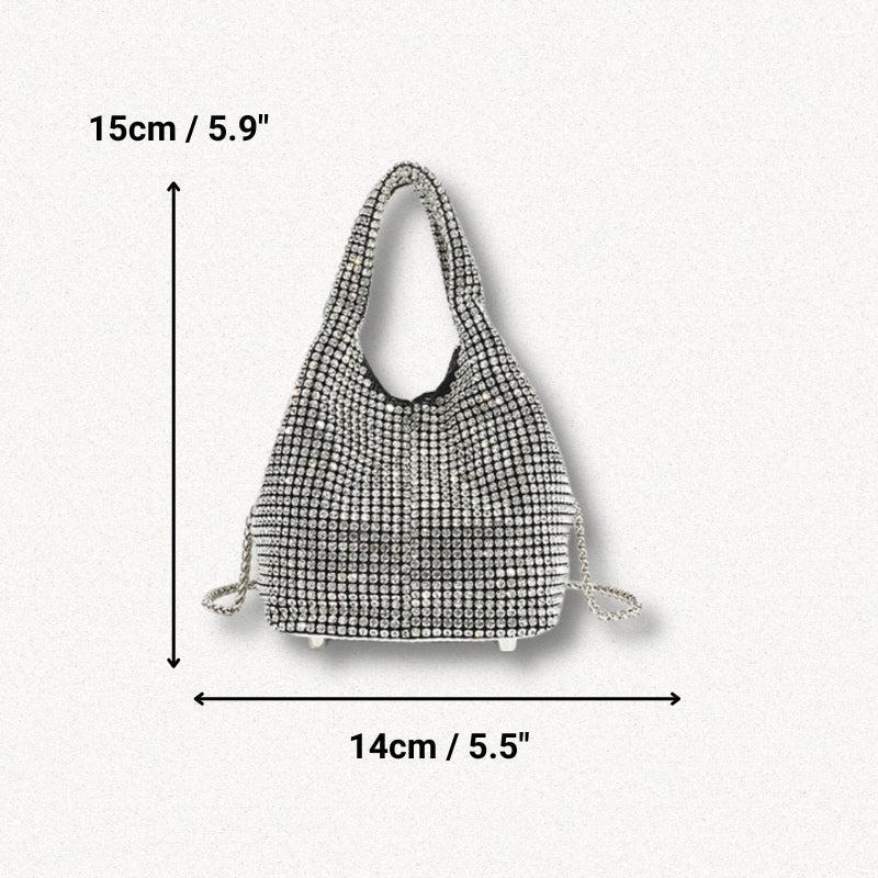Disco Cowgirl Silver Rhinestone Handbag - KAYSMAR